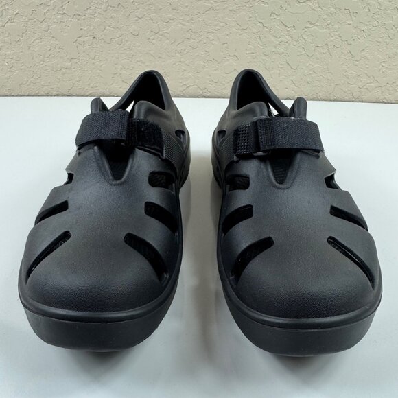 Oofos OOcandoo Recovery Sandal Unisex M6 W8 Black Comfort Orthotic Slip On - Picture 2 of 10